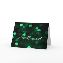 Frohe Weihnachten Green Bokeh Lights Generic Bulk