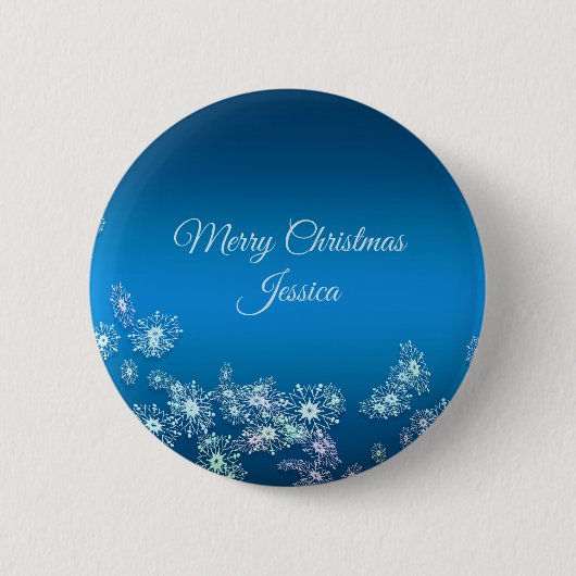 Frohe Weihnachten. Greeting.Name. Button (Vorderseite)