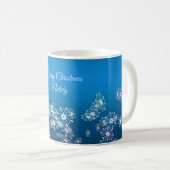 Frohe Weihnachten. Greeting.Name. Kaffeetasse (VorderseiteRechts)