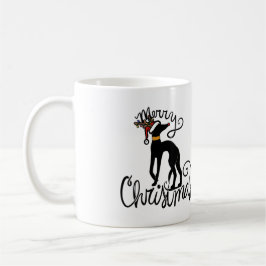 Frohe Weihnachten Greyhound Reindeer Kaffeetasse