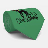 Frohe Weihnachten Greyhound Reindeer Krawatte (Gerollt)