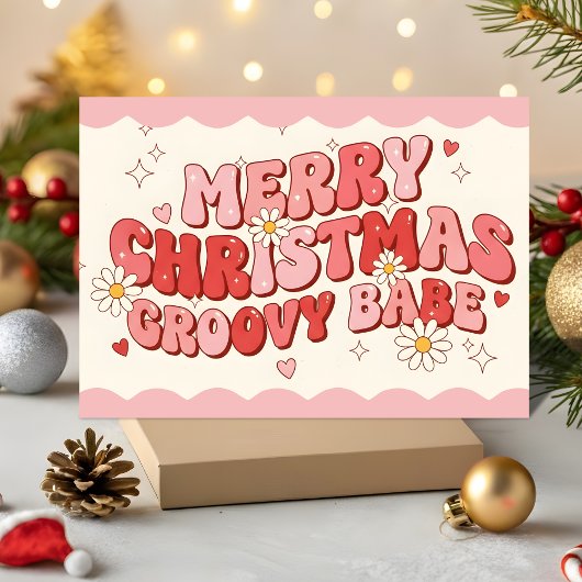 Frohe Weihnachten Groovy Babe