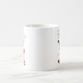 Frohe Weihnachten - Groovy Santa Strut Kaffeetasse (Mittel)