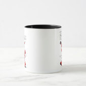 Frohe Weihnachten - Groovy Santa Strut Tasse (Zentrum)