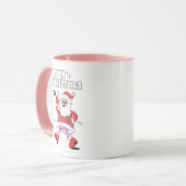 Frohe Weihnachten - Groovy Santa Strut Tasse (Vorderseite Links)