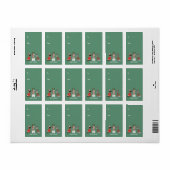 Frohe Weihnachten Große Dane Hunde Adressaufkleber (Vorne)