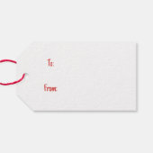 Frohe Weihnachten Große Dane Hunde Geschenkanhänger (Rückseite Horizontal)