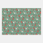 Frohe Weihnachten Große Dane Hunde Geschenkpapier Set (Vorderseite 3)