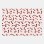 Frohe Weihnachten Große Dane Hunde Geschenkpapier Set (Vorderseite 2)