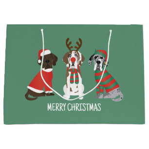 Frohe Weihnachten Große Dane Hunde Geschenktüte