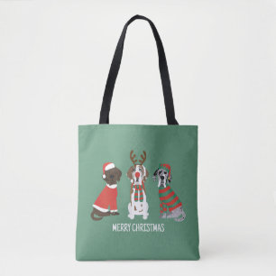 Frohe Weihnachten Große Dane Hunde Tasche