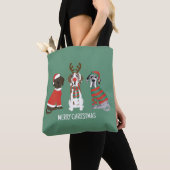 Frohe Weihnachten Große Dane Hunde Tasche (Von Nahem)