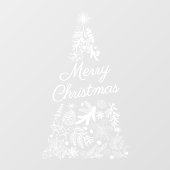 Frohe Weihnachten große Fensterklammer Fensteraufkleber (Blatt)