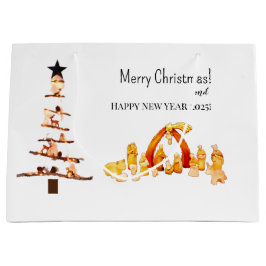 Frohe Weihnachten! Große Geschenktüte