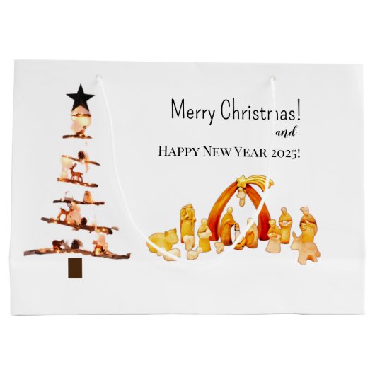 Frohe Weihnachten! Große Geschenktüte (Rückseite)