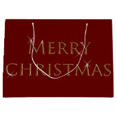 Frohe Weihnachten Große Geschenktüte (Vorderseite)