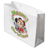 Frohe Weihnachten Große Geschenktüte (Rückseite Schrägansicht)