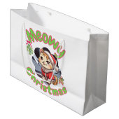 Frohe Weihnachten Große Geschenktüte (Vorderseite Schrägansicht)
