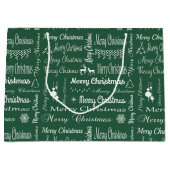 Frohe Weihnachten Große Geschenktüte (Vorderseite)