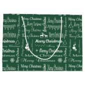 Frohe Weihnachten Große Geschenktüte (Rückseite)