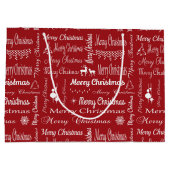 Frohe Weihnachten Große Geschenktüte (Rückseite)