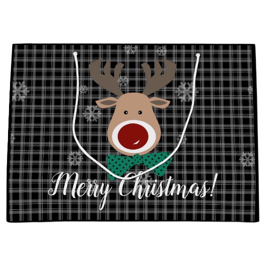 Frohe Weihnachten! Große Geschenktüte (Vorderseite)