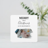 Frohe Weihnachten Großeltern 2 Fotos (Stehend Vorderseite)