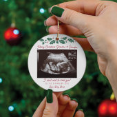 Frohe Weihnachten Großeltern Ultrasound Schwangers Keramik Ornament
