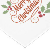 Frohe Weihnachten Großer Tischläufer (Ecke)