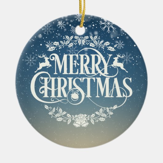 Frohe Weihnachten Großmutter Definition Keramik Ornament (Vorne)