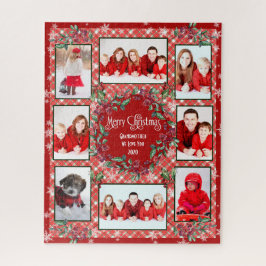 Frohe Weihnachten Großmutter Familie Foto Collage Puzzle