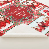 Frohe Weihnachten Großmutter Familie Foto Collage Sherpadecke (3/4)