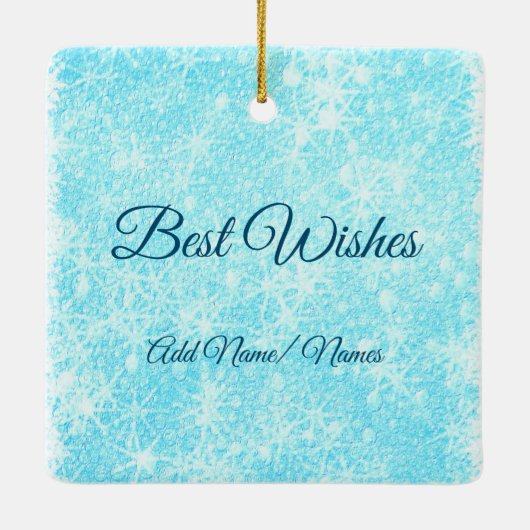 Frohe Weihnachten Großmutter Keramik Ornament (Rückseite)