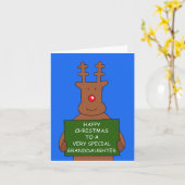 Frohe Weihnachten Großtochter Karte (Gelbe Blume)