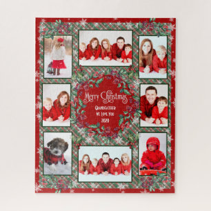 Frohe Weihnachten Großvater Familie Foto Collage Puzzle