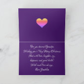 Frohe Weihnachten Großvater Klassische Skriptbezei Karte (Innenseite)