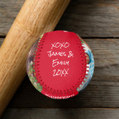 Frohe Weihnachten Großvater Rotes Foto Baseball