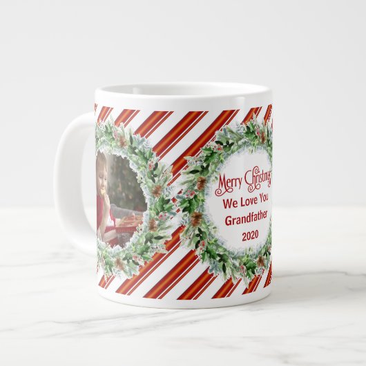 Frohe Weihnachten Großvater Wir Liebe Sie Fotos Jumbo-Tasse (Vorderseite Links)