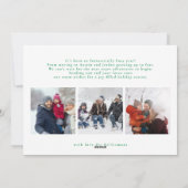 frohe Weihnachten grün geschrieben | 9 MultiFoto (Rückseite)