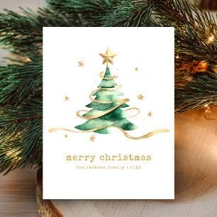 Frohe Weihnachten Grün Gold