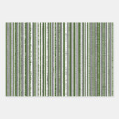 Frohe Weihnachten Grün Grau Winter Geschenkpapier Set (Vorderseite 3)