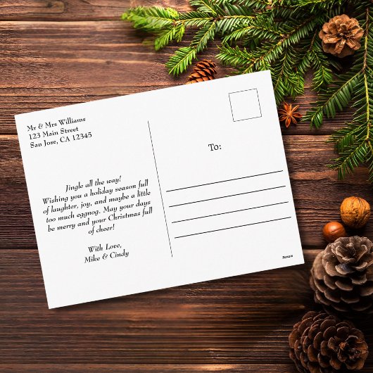 Frohe Weihnachten Grün Kariert Elegantes Foto Einf