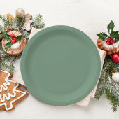 Frohe Weihnachten Grün Pappteller