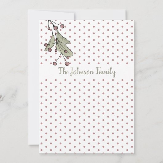 Frohe Weihnachten Grün Pink Mistletoe Wreath Foto (Rückseite)