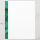 Frohe Weihnachten Grün Satin Metallic Stationary (Rückseite)