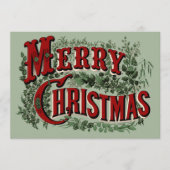 Frohe Weihnachten - Grün und Rot (Vorderseite)