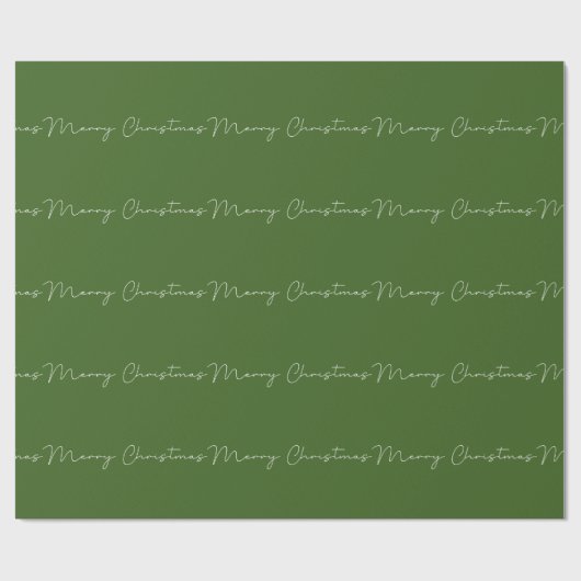 Frohe Weihnachten (Grüne BG) Geschenkpapier (Flach)