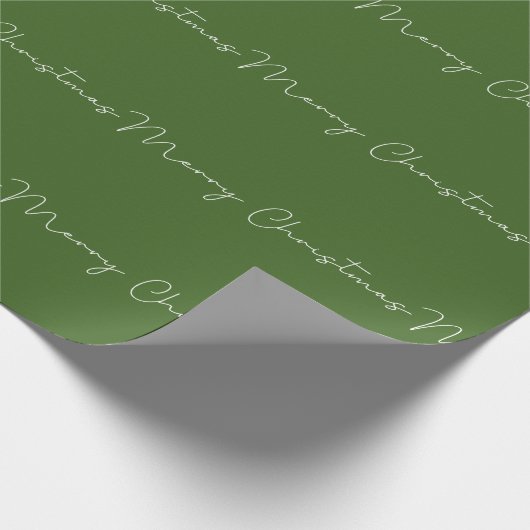 Frohe Weihnachten (Grüne BG) Geschenkpapier (Ecke)