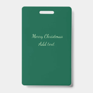 Frohe Weihnachten grüne einfache Solo-Hintergrund- Ausweis