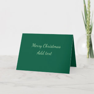 Frohe Weihnachten grüne einfache Solo-Hintergrund- Dankeskarte